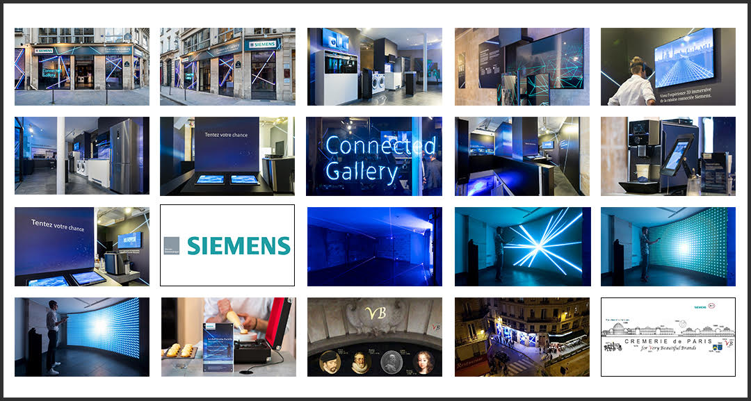 Cremerie de Paris hosting the Siemens Connected Gallery, Pop Up Store